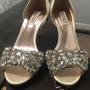 Badgely Mischa Hansen D’Orsay evening shoe heel